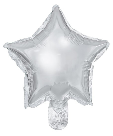 Balon foliowy gwiaździste niebo srebrny 25cm