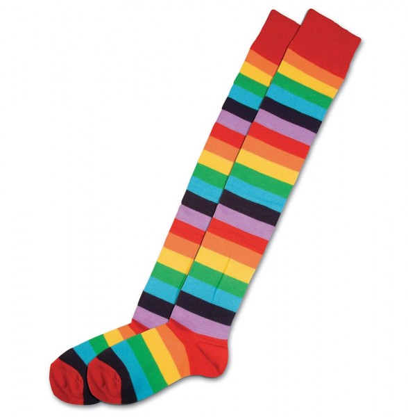 Colorful rainbow stockings