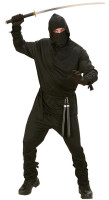 Vorschau: Schwarzes Ninja Kämpfer Herren Kostüm