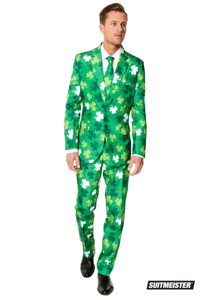 Suitmeister festdräkt St. Patrick&#039;s Day Clovers