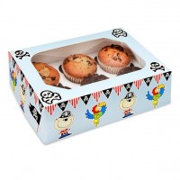 2 muffin cupcake boxes