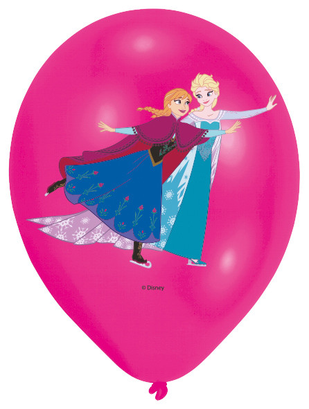 6 Frozen Eiszauber Luftballons 27,5cm 3