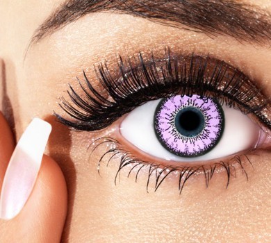 Bright Purple Annual Contact Lenses