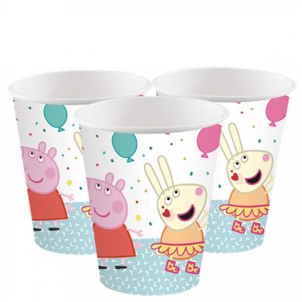 8 Peppa Pig paper cups 250ml