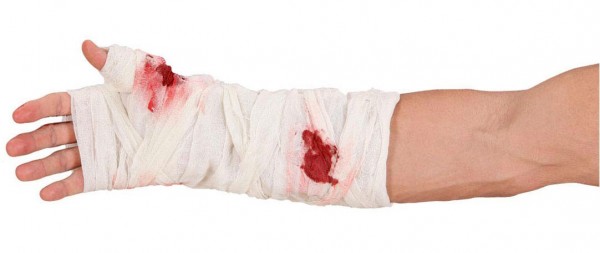 Blodigt bandage 2