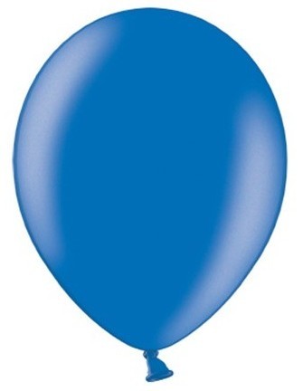 50 party star metallic ballonger kungblå 23cm