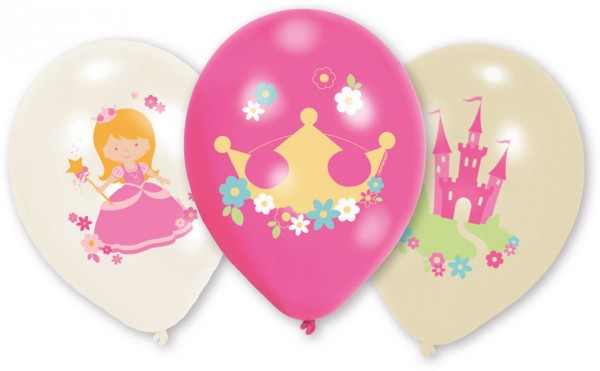 6 Princess Isabella balloons 28cm
