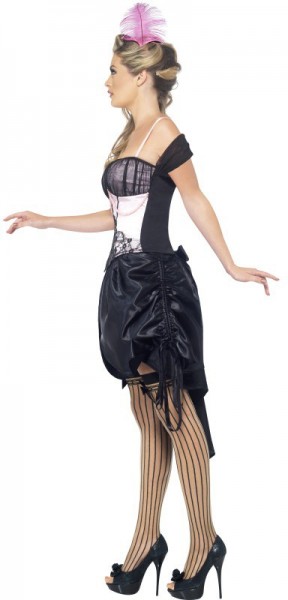 Sexy burlesque dancer ladies costume black 2