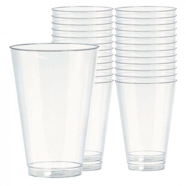 32 transparent long drink glasses 414ml