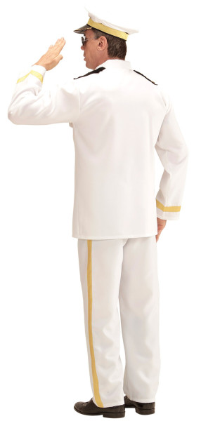 Weißes Navy Captain Herren Kostüm