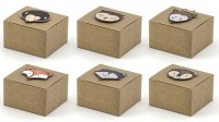 Widok: 6 uroczych pudełek na prezenty 6x5,5x3,5 cm