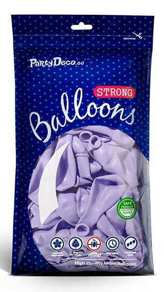 50 feestballonnen lavendel 30cm 4