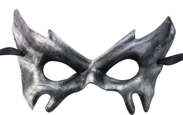Edle Silberne Halloween Maske 2