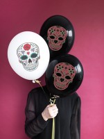 Preview: 50 festival of the dead balloons white 30cm