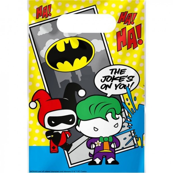 8 Batman und Joker Comic Geschenktüten