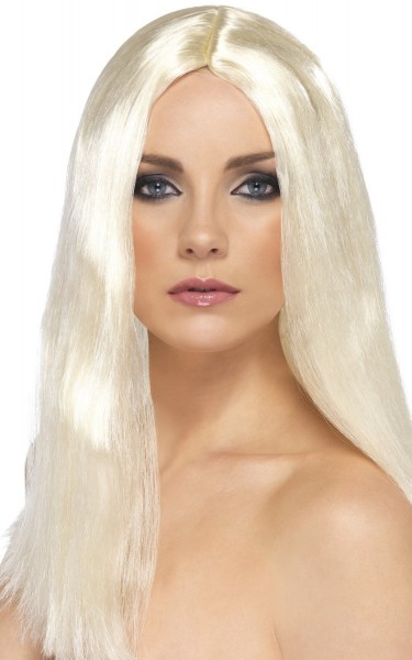 Pop star singer wig blond