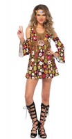 Hippie Mädchen Grete Kostüm