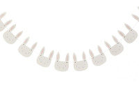 Easter bunny garland white-pink 2m