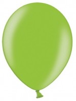 10 Partystar metalliske balloner æblegrøn 27cm