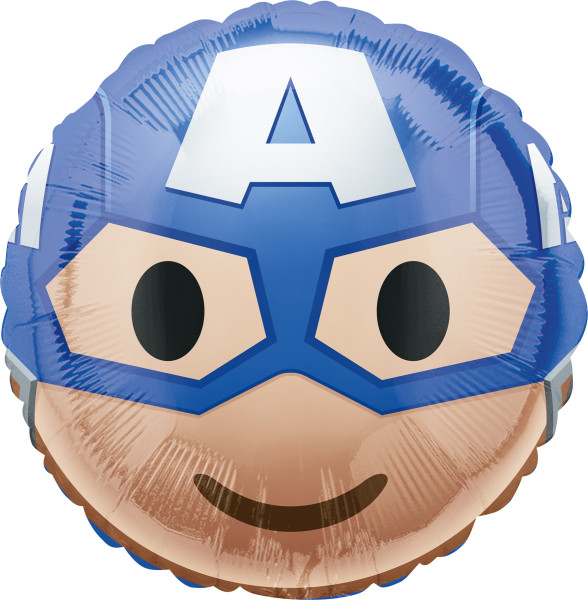 Globo de aluminio Emoticon Capitán América