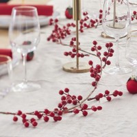 Country house Christmas berries garland 1,8m
