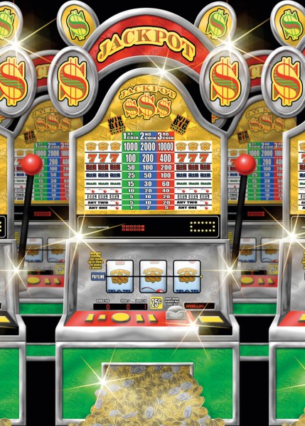 Casino Royal Wandkulisse Jackpot Spielautomat