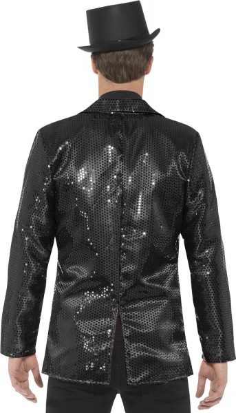 Black sequin men's jacket