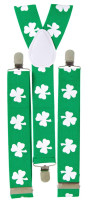 St Patrick's Shamrock Suspenders