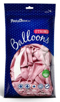 10 Partystar metallic Ballons hellrosa 27cm