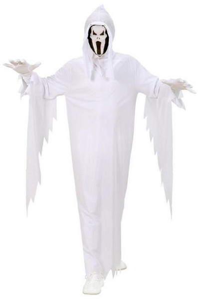 Scream Ghost Costume for Children White