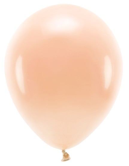 100 eco pastel balloons peach 30cm