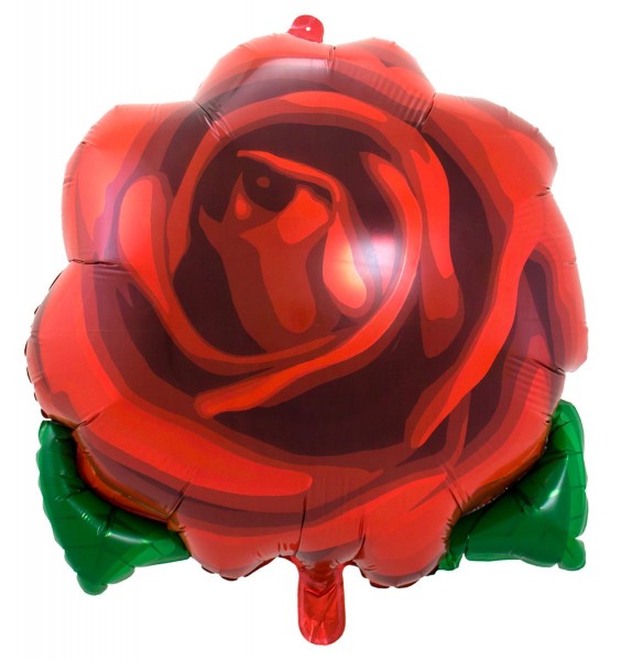 schöne Rose Folienballon 60 x 65cm