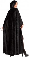 Oversigt: Halloween kappe med hætte i sort 150cm