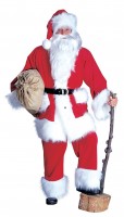Edles Weihnachtsmann Kostüm aus Kordsamt