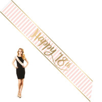 Preview: Lovely 18th Birthday sash 1.68m
