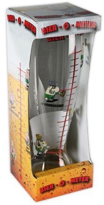 Bier-O-Meter Bierglas 1,2 Liter 29cm