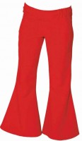 Aperçu: Pantalon évasé rouge pour homme