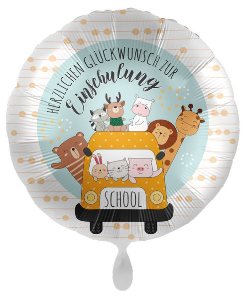 Inscription scolaire ballon ballon autobus scolaire 43cm