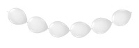 Ghirlanda di palloncini bianchi 3m