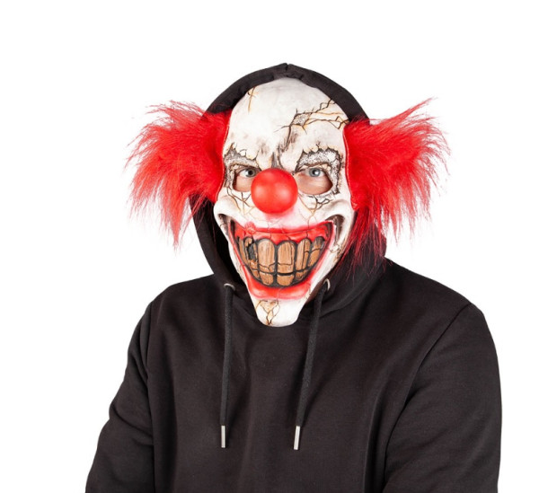 Maska klauna horroru w stylu vintage dla dorosłych