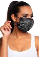 Voorvertoning: Mond- en neusmasker glamour cover zwart