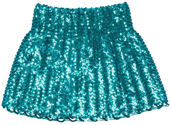 Turquoise sequin skirt Zoey 3