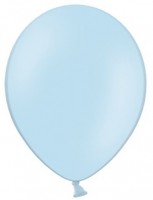 Oversigt: 100 feststjerner balloner pastell blå 27cm