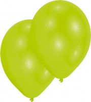 Set van 10 Ballon limoengroen 27,5 cm