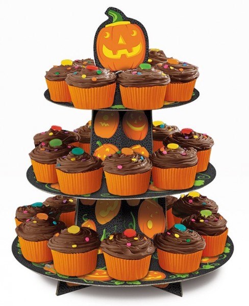 Halloween græskar cupcake stativ