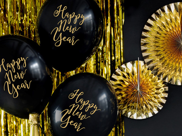 6 ballons Royal New Year 30cm