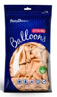 Aperçu: 100 ballons étoiles de fête abricot 12cm