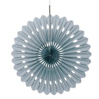 Fanflower decorativo argento 40cm