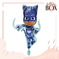 Vorschau: XL Heliumballon in der Box 3-teiliges Set PJ Masks Catboy