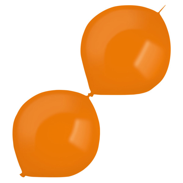 50 Girlandenballons orange 30cm